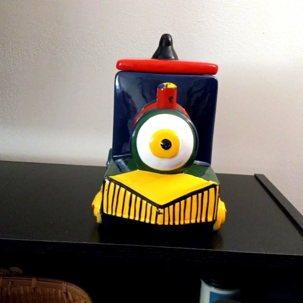 Vintage 1987 Train Engine Cookie Jar
